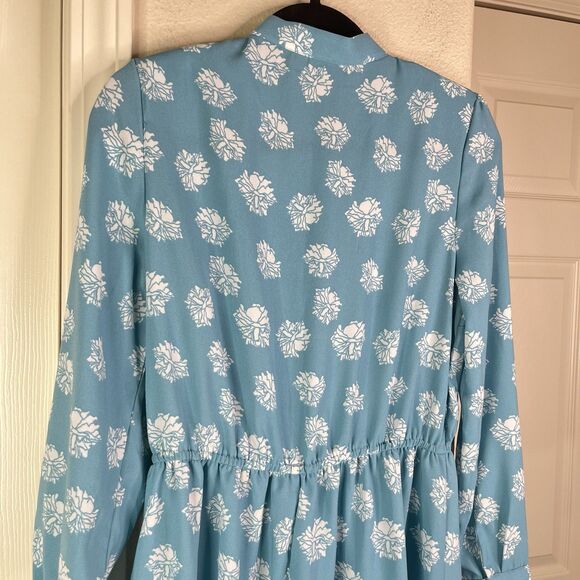 Women's THE GOLDEN GIRLS by ABC Studios Floral Dress Size Small Midi Blue - Picture 7 of 11